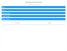 Tablet Screenshot of goodingegrouppractice.com